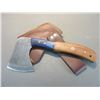 Image 2 : New Damascus Hatchet With Sheath- 3.5" Blade- 6.5" Handle