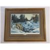 Image 1 : Signed And Numbered Cyndi Nelson Whitetail Print- "Dream Scene"- 65/555- 33" X 27"