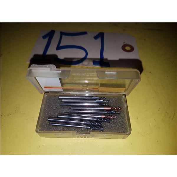 Box of Assorted Solid Carbide End Mill shank 1/8"