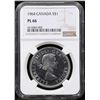 Image 2 : NGC 1964 Canada Dollar $1 Graded ms66 pl By NGC
