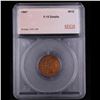 Image 4 : 1867 Indian Cent 1c Graded f15 BY SEGS