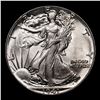 Image 2 : 1941-p Walking Liberty Half Dollar 50c Grades Choice+ Unc