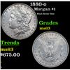 Image 1 : 1880-o Morgan Dollar $1 Grades Select Unc