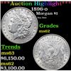 Image 1 : ***Auction Highlight*** 1896-o Morgan Dollar $1 Graded Select Unc BY USCG (fc)