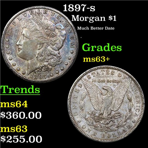 1897-s Morgan Dollar $1 Grades Select+ Unc