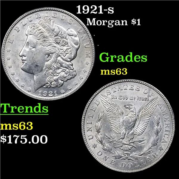 1921-s Morgan Dollar $1 Grades Select Unc