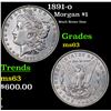 Image 1 : 1891-o Morgan Dollar $1 Grades Select Unc