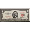 Image 2 : **Star Note** 1953A $2 Red Seal United States Note Grades Choice CU