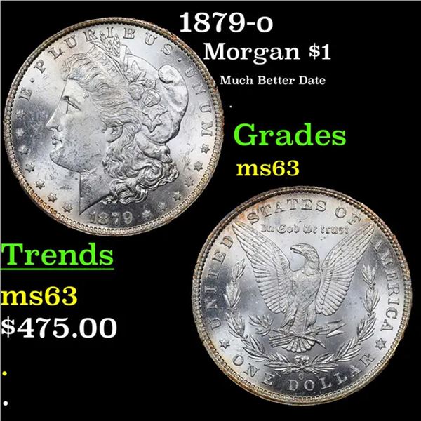 1879-o Morgan Dollar $1 Grades Select Unc