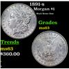 Image 1 : 1891-s Morgan Dollar $1 Grades Select Unc
