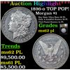 Image 1 : ***Auction Highlight*** 1896-o Morgan Dollar TOP POP! $1 Graded Select Unc PL By USCG (fc)