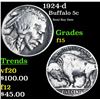 Image 1 : 1924-d Buffalo Nickel 5c Grades f+