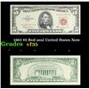 Image 1 : 1963 $5 Red seal United States Note Grades vf++