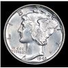 Image 2 : 1943-p Mercury Dime 10c Grades GEM+ FSB