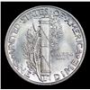 Image 3 : 1943-p Mercury Dime 10c Grades GEM+ FSB