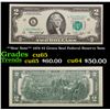 Image 1 : **Star Note** 1976 $2 Green Seal Federal Reserve Note Grades Gem CU