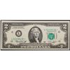 Image 2 : **Star Note** 1976 $2 Green Seal Federal Reserve Note Grades Gem CU