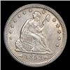Image 2 : ***Auction Highlight*** 1853 arrow & rays Seated Liberty Quarter 25c Graded ms64 By SEGS (fc)