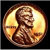 Image 2 : Proof 1951 Lincoln Cent 1c Graded pr67 rd BY SEGS