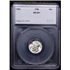 Image 4 : 1943-p Mercury Dime 10c Graded ms66+ FSB BY SEGS