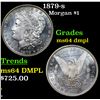 Image 1 : 1881-s Morgan Dollar $1 Grades Choice Unc DMPL