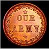 Image 3 : (1863) Our Army Civil War Token 1c Grades Choice+ Unc RD