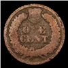 Image 3 : 1877 Indian Cent 1c Graded g4 By SEGS