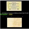 Image 1 : 1923 Weimar Germany 10 Millionen Mark Note P# 106C Grades vf+