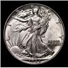 Image 2 : 1942-p Walking Liberty Half Dollar 50c Grades Choice Unc