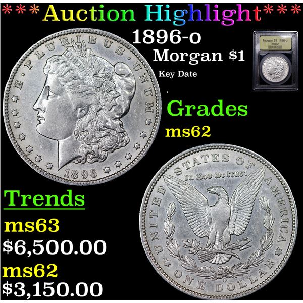 ***Auction Highlight*** 1896-o Morgan Dollar $1 Graded Select Unc By USCG (fc)