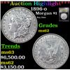 Image 1 : ***Auction Highlight*** 1896-o Morgan Dollar $1 Graded Select Unc By USCG (fc)