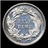 Image 3 : Proof ***Auction Highlight*** 1872 Seated Liberty Half Dime 1/2 10c Graded pr66 cam By SEGS (fc)