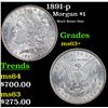 Image 1 : 1891-p Morgan Dollar $1 Grades Select Unc