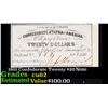 Image 1 : 1861 Confederate Twenty $20 interest Note  Grades Select CU