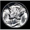 Image 2 : 1943-d Mercury Dime 10c Graded ms67 FSB BY SEGS