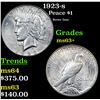 Image 1 : 1923-s Peace Dollar $1 Grades Select+ Unc