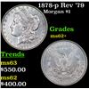 Image 1 : 1878-p Rev '79 Morgan Dollar $1 Grades Select Unc