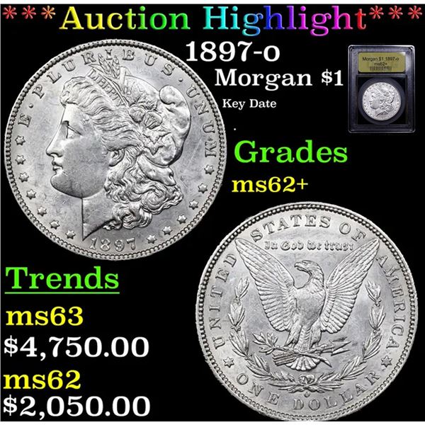 ***Auction Highlight*** 1897-o Morgan Dollar $1 Graded Select Unc BY USCG (fc)