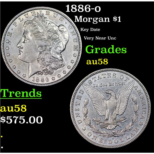 1886-o Morgan Dollar $1 Grades Choice AU/BU Slider