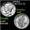 Image 1 : 1944-p Mercury Dime 10c Grades GEM++ Unc