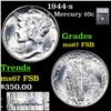 Image 1 : 1944-s Mercury Dime 10c Graded ms67 FSB BY SEGS
