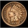 Image 2 : 1864 CN Indian Cent 1c Grades xf+