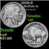 Image 1 : 1920-d Buffalo Nickel 5c Grades vg, very good