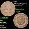 Image 1 : 1857 Flying Eagle Cent 1c Grades vg+