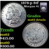 Image 1 : 1878-p 8tf Morgan Dollar $1 Graded ms62 details BY SEGS