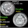Image 1 : 1900-p Barber Dime 10c Grades Choice Unc