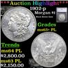 Image 1 : ***Auction Highlight*** 1902-p Morgan Dollar $1 Graded ms63+ PL BY SEGS (fc)