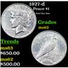 Image 1 : 1927-d Peace Dollar $1 Grades Select Unc