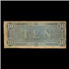 Image 3 : 1864 $10 Confederate Note, T68 Grades vf++
