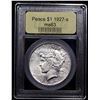 Image 4 : ***Auction Highlight*** 1927-s Peace Dollar $1 Graded Select Unc By USCG (fc)